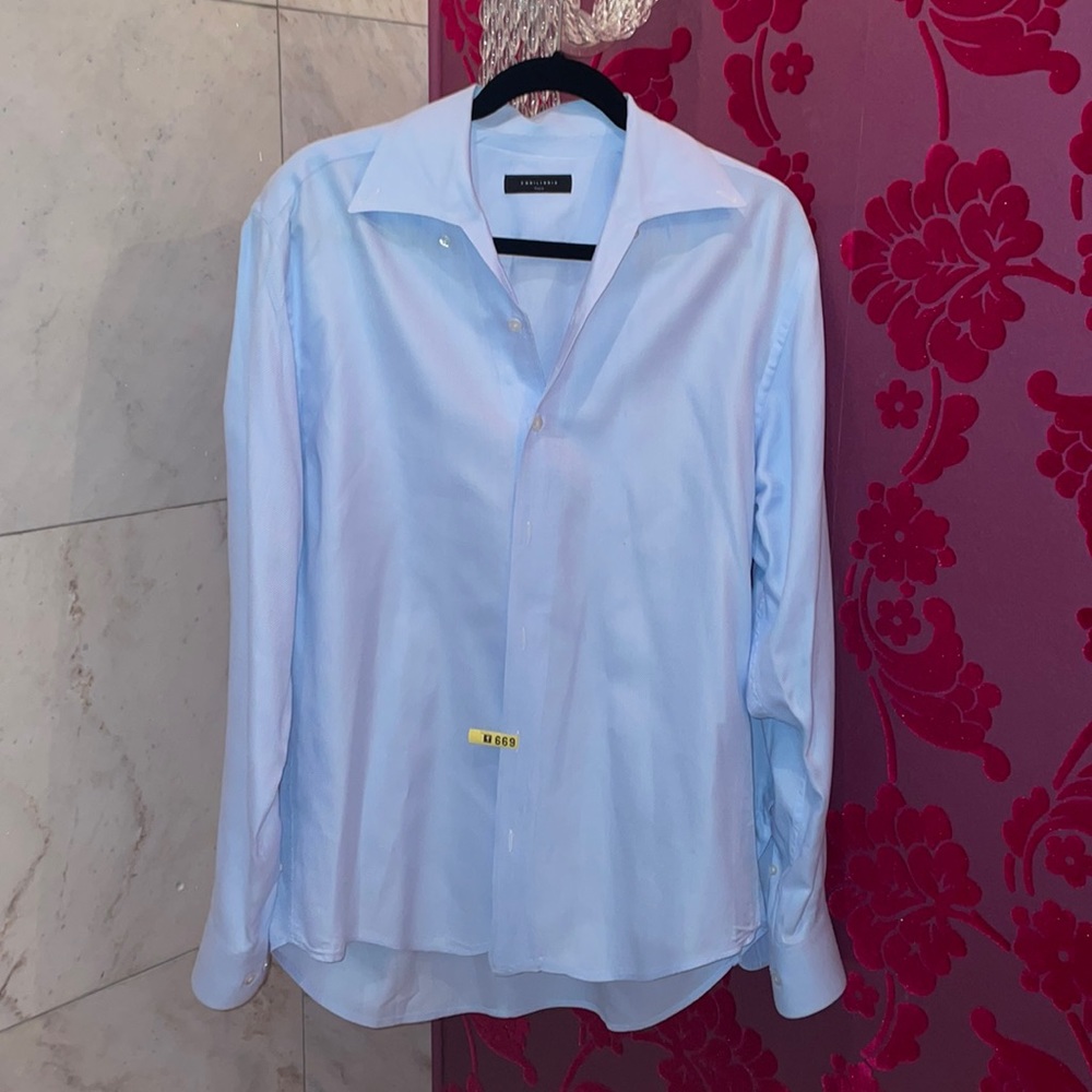 Equilibrio Italia Men’s Button Down Dress Shirt